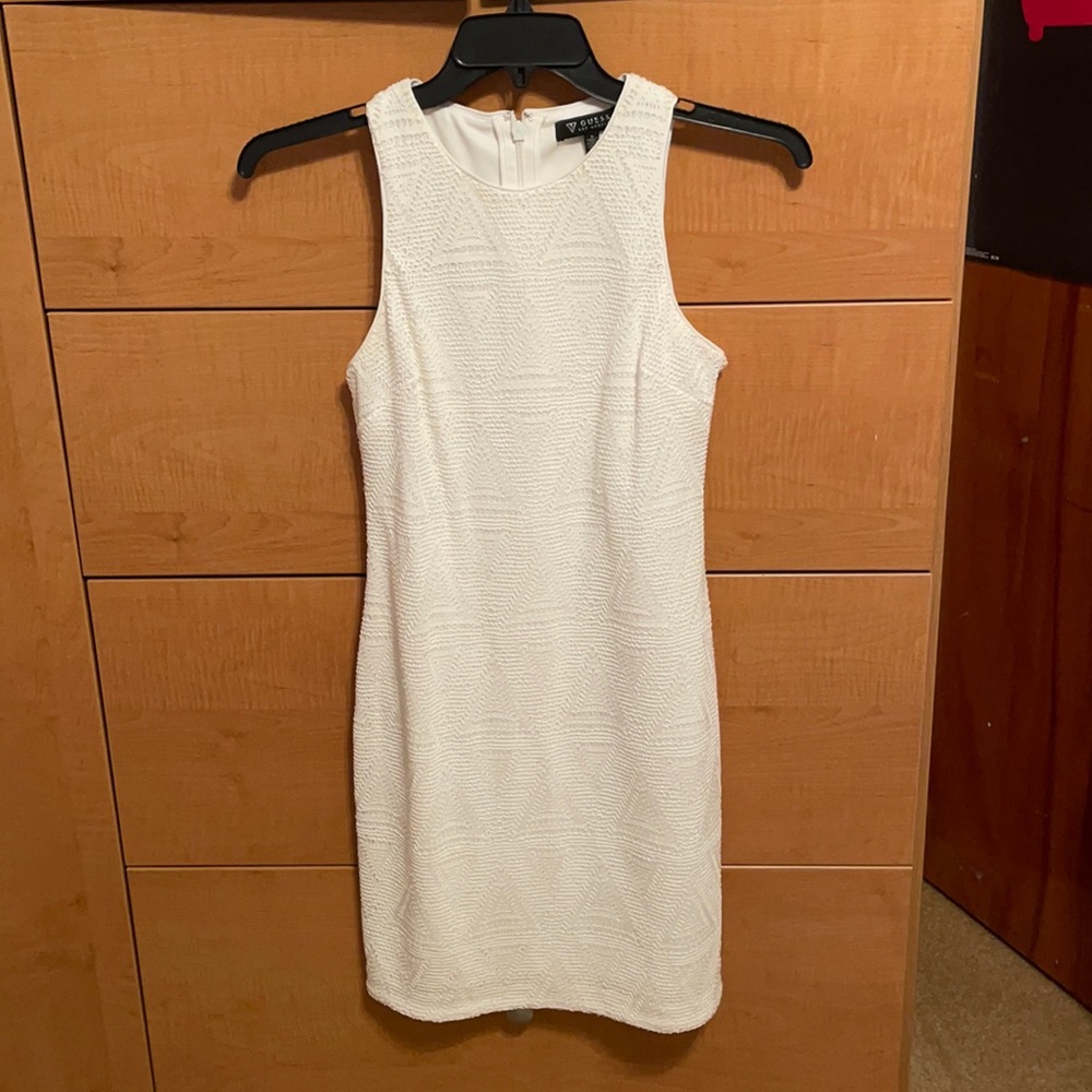 White sequin dress